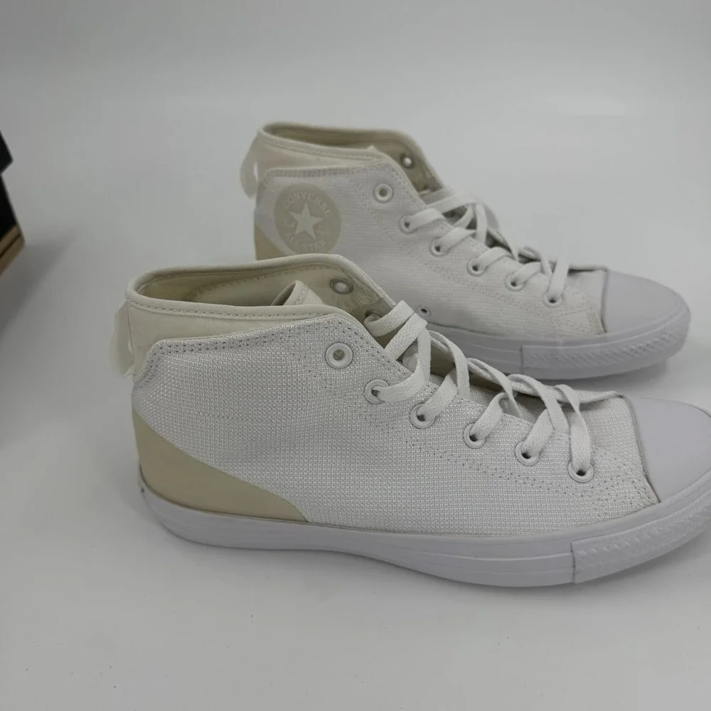 Converse Chuck Taylor All Star Malden Street Mid Top Vintage Sz 9 White Mens NEW